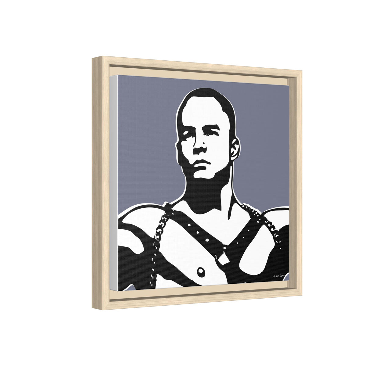 Leather, Giclee Print on Matte Canvas, Framed (Multi-color)