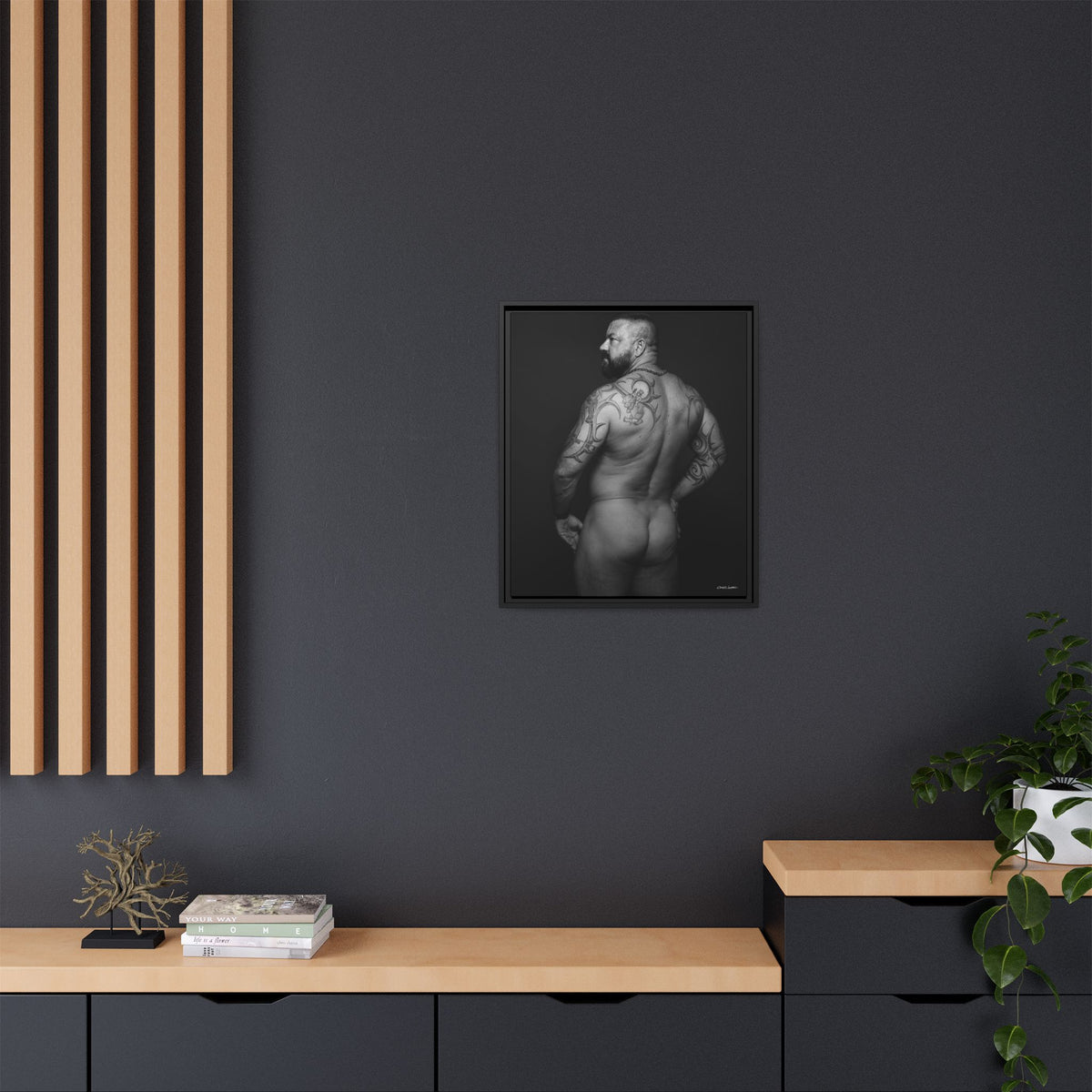 Chris C, Matte Canvas, Framed (Multi-color)