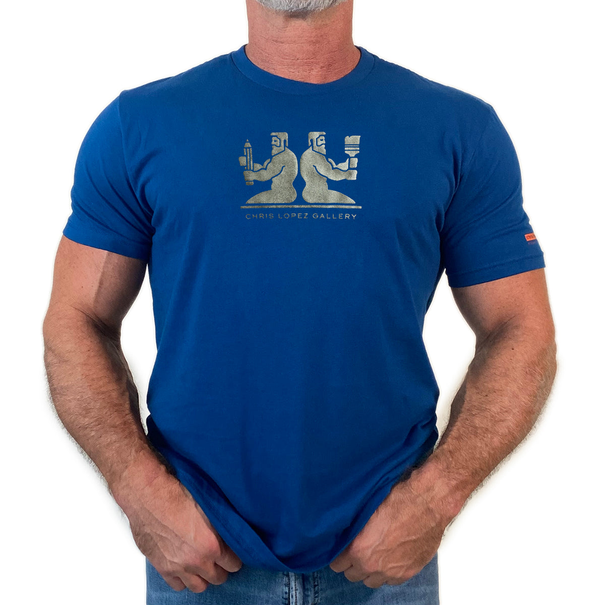 Chris Lopez Gallery Icon, hand printed T-shirt & Tank Top (Colors)