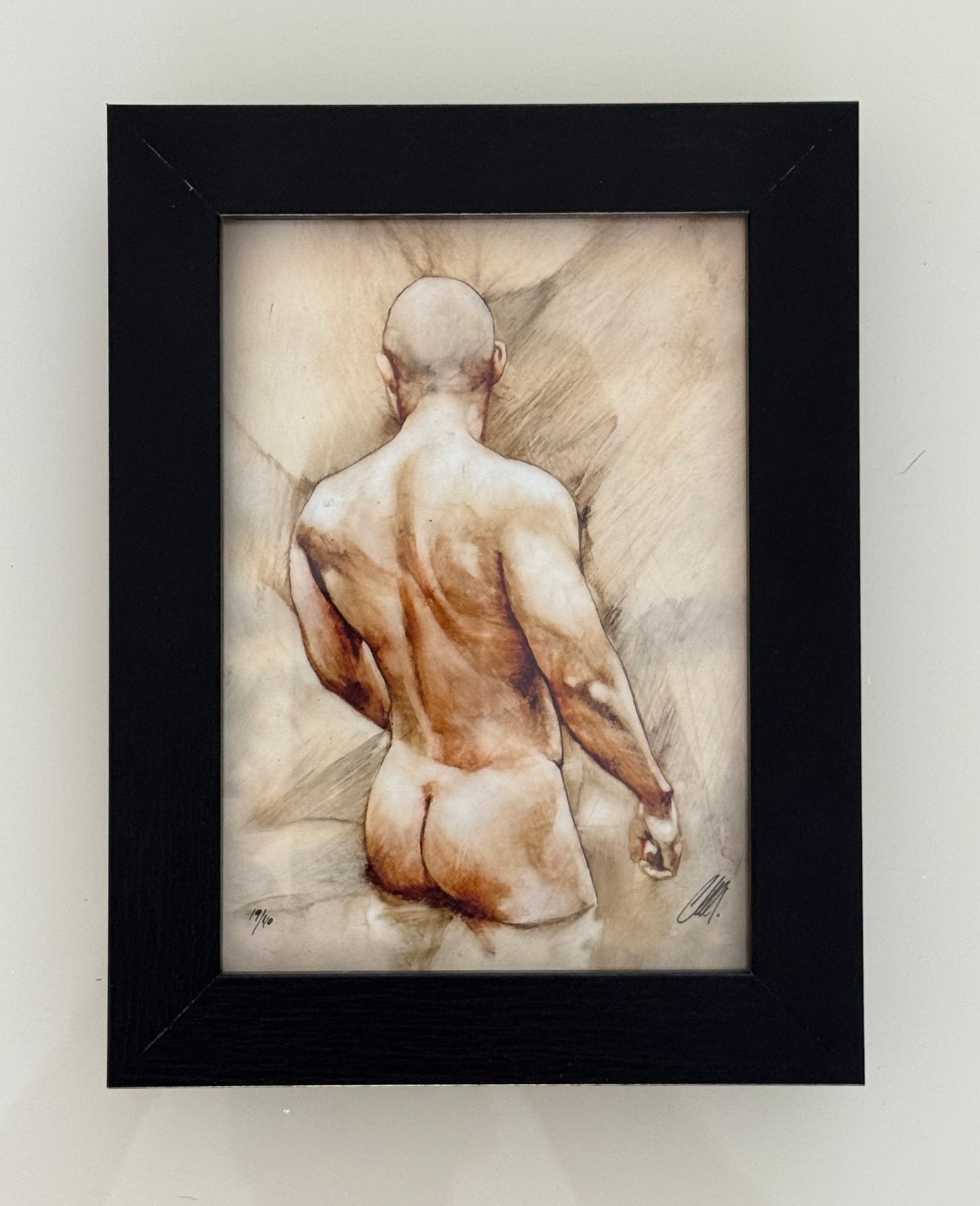 Nude 40. 5x7" Limited Edition Signed Giclee print, (last one)